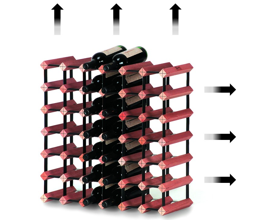 BORDEX Custom Made Wine Racks made to any size ('per pocket