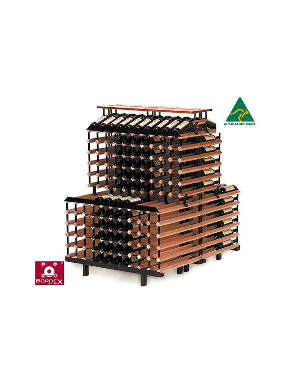 BORDEX 1 metre Back to Back Tiered WINE Rack