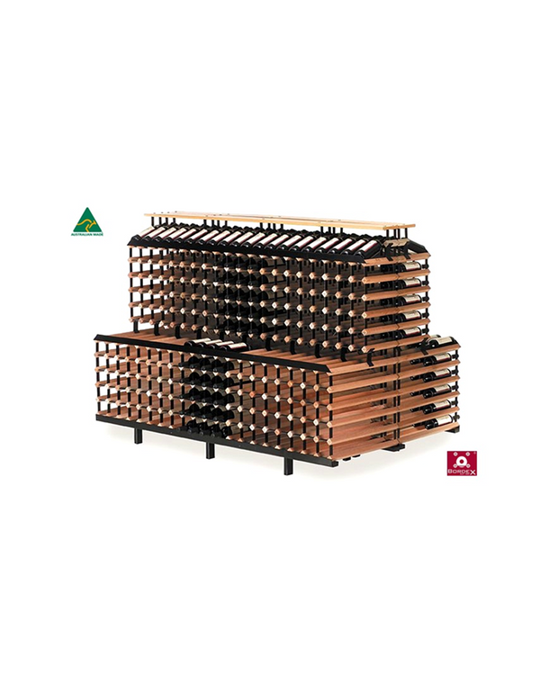 BORDEX 2 metre Back to Back Tiered WINE Rack
