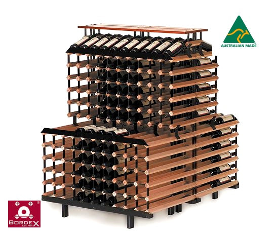 BORDEX 1 metre Back to Back Tiered WINE Rack