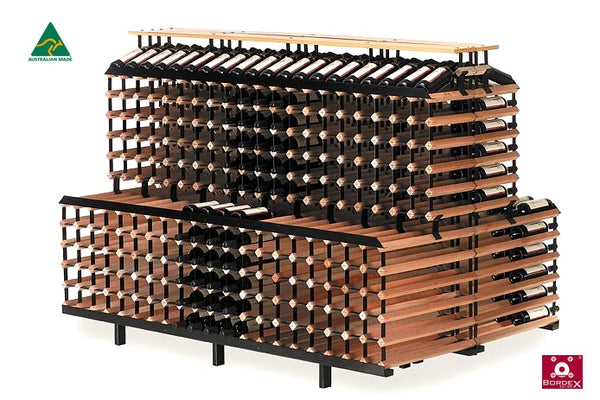 BORDEX 2 metre Back to Back Tiered WINE Rack